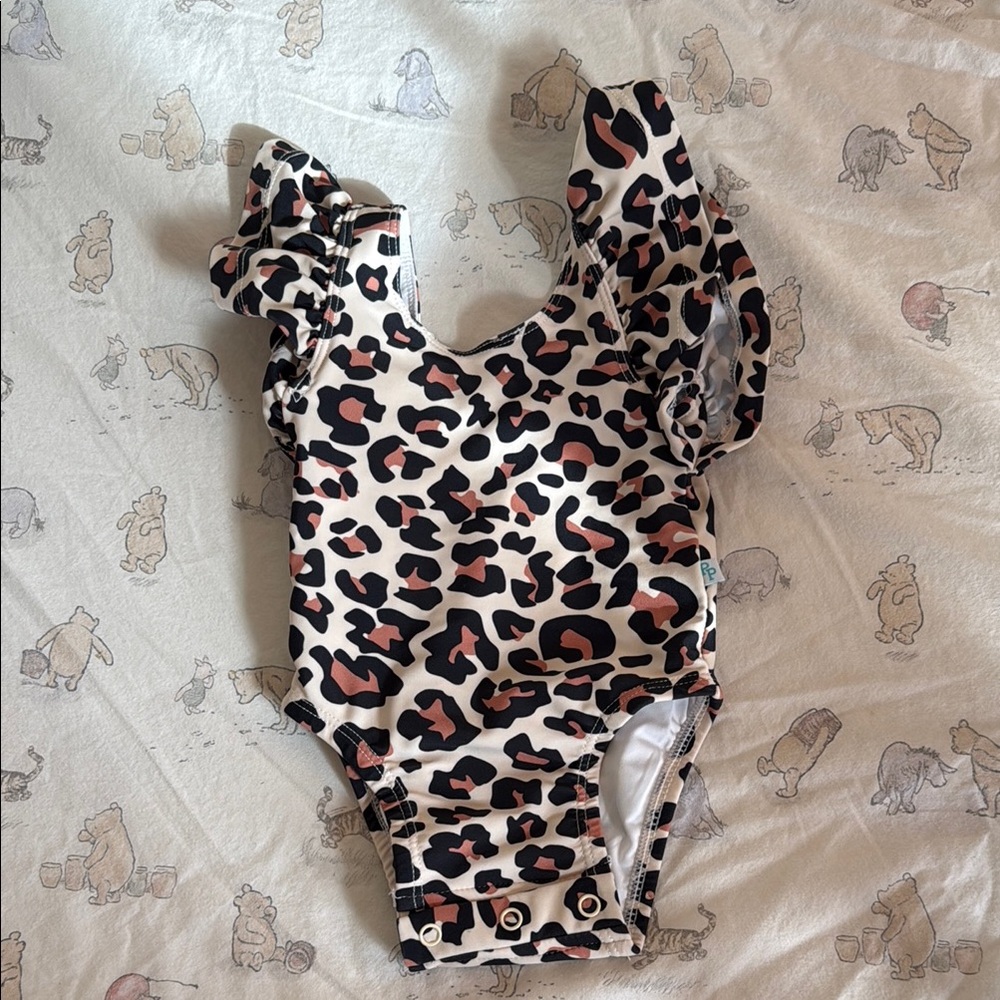 Posh Peanut Leopard Baby Swimsuit – One Piece – 3–6M